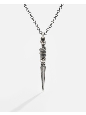 Meks Jewels Gümüş Dragon Mızrağı Kolye