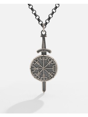 Meks Jewels Gümüş Viking Pusulası Kolye