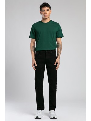 Lee Cooper Jagger Normal Bel Dar Kesim Düz Paça Siyah Erkek Jean Pantolon