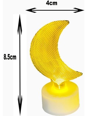 Dekoratif LED Lamba Metal Kaliteli Hediyelik  2 Adet (Lisinya)