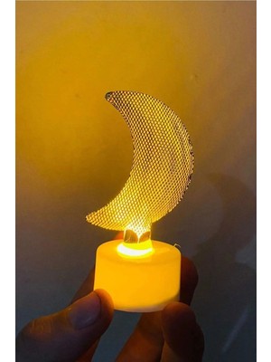 Dekoratif LED Lamba Metal Kaliteli Hediyelik  2 Adet (Lisinya)