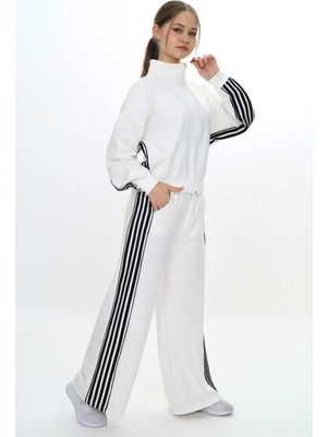 Kız Çocuk %100 Pamuk Oversize Alt&üst Uzun Kol Eşofman TAKIMI-AÜT-0026