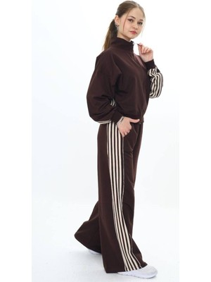 Kız Çocuk %100 Pamuk Oversize Alt&üst Uzun Kol Eşofman TAKIMI-AÜT-0026