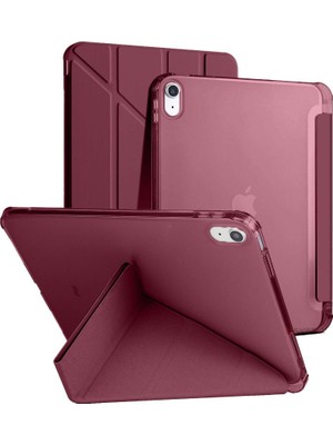Ipad 11.nesil 11 Inç 2025 A16 Uyumlu Üçgen Katlanabilir Kalemlikli Yatay Dikey Standlı Akıllı Kılıf