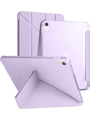 Ipad 11.nesil 11 Inç 2025 A16 Uyumlu Üçgen Katlanabilir Kalemlikli Yatay Dikey Standlı Akıllı Kılıf