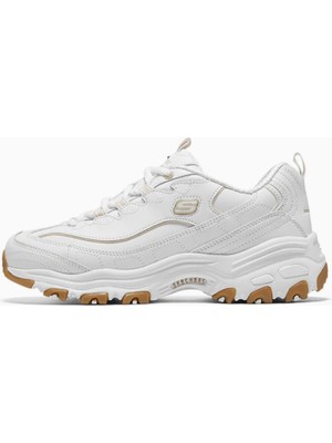 Skechers D'lites Kadın Beyaz Sneakers Hafif ve Esnek Taban ile Konforlu Günlük Kullanım İçin  149807 Wht
