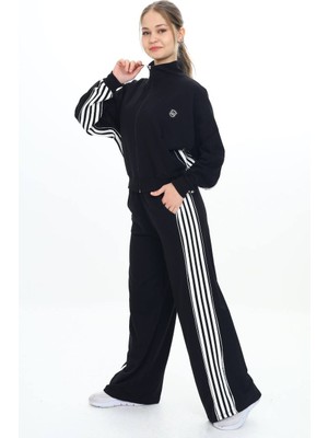 Kız Çocuk %100 Pamuk Oversize Alt&üst Uzun Kol Eşofman TAKIMI-AÜT-0026