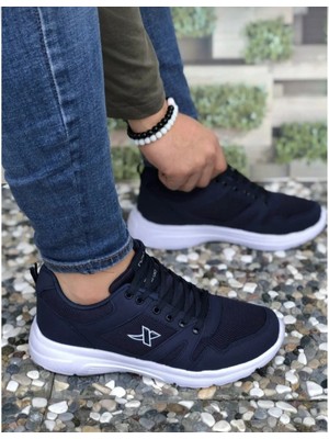 Step Erkek Spor Ayakkabı Hafif Taban K020 Lacivert