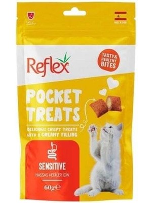 Reflex Pocket Treats Sensitive Kedi Ödül Maması 60 gr