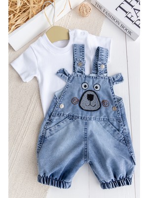 Babymod Fiğürlü Yazlık 2'li Erkek Bebek Salopet Tulum