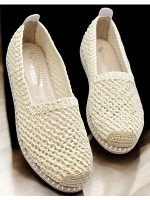 Y25.82.199  Rahat Taban Günlük Kadın Örgü Babet Ayakkabı Kadın Spor Babet