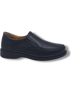 Zerhan 1039 Erkek Siyah Hakiki Deri Ayakkabı