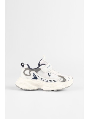 Vicco Tag Beyaz Çocuk Sneaker Kız Çocuklar İçin Düz Taban Rahat Ayakkabı
