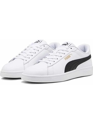 Puma Smash 3.0 L Erkek Sneaker Ayakkabı 390987-11 Beyaz-Syh
