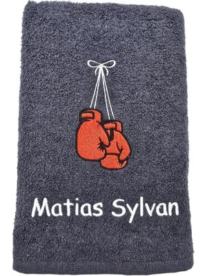 Isimli Boks Temalı Antreman Havlusu 50 x 90  cm