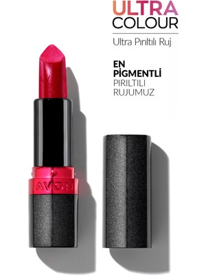 Avon Ultra Pırıltılı Ruj - Spring Bling Pembe Renk 1 Parça Uzun Süreli Kalem Form A Vitamini