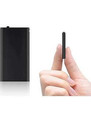 Tokurtech Ses Sensörlü Kulaklıklı Ses Kayıt Cihazı 16 GB Taşınabilir ve Kompakt Tasarım