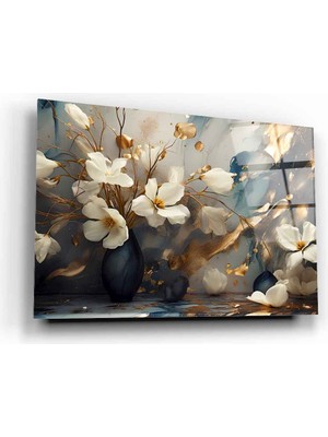Marsilyan Çiçek Cam Tablo | Hediyelik, Dekoratif, Ofis, Mutfak