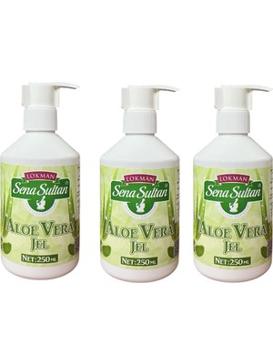 Lokman Sena Sultan  3 Adet Aloe Vera Jel 250 ml
