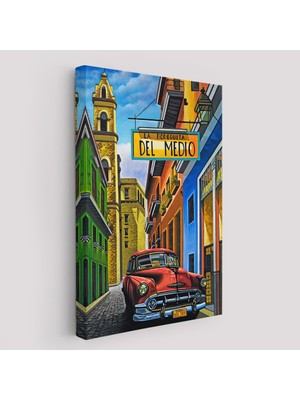 La Bodeguita Cuba Car Duvar TABLOSU-6457