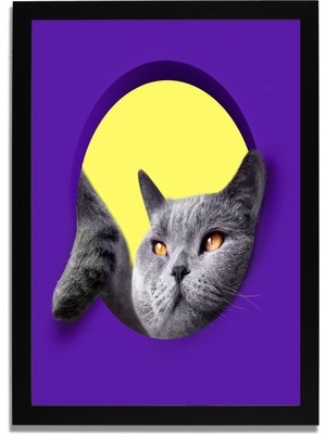 Yapay Zeka Görselli Mdf Plastik Çerçeveli Dekoratif Tablo