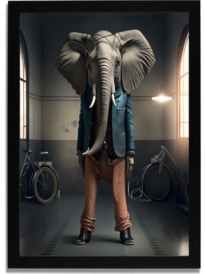 Yapay Zeka Görselli Mdf Plastik Çerçeveli Dekoratif Tablo