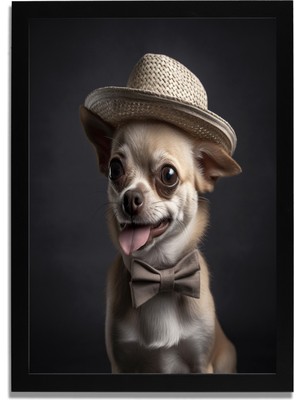 Yapay Zeka Görselli Mdf Plastik Çerçeveli Dekoratif Tablo