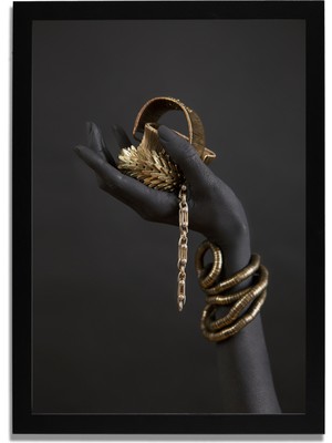 Yapay Zeka Görselli Mdf Plastik Çerçeveli Dekoratif Tablo