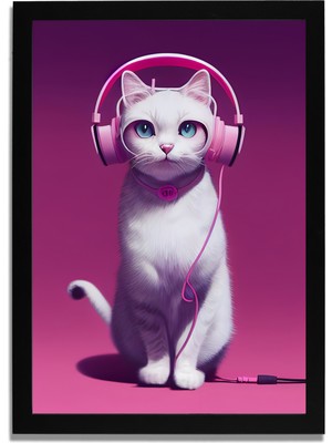 Yapay Zeka Görselli Mdf Plastik Çerçeveli Dekoratif Tablo