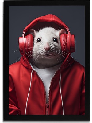 Yapay Zeka Görselli Mdf Plastik Çerçeveli Dekoratif Tablo