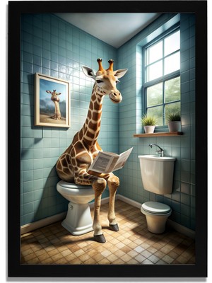 Yapay Zeka Görselli Mdf Plastik Çerçeveli Dekoratif Tablo