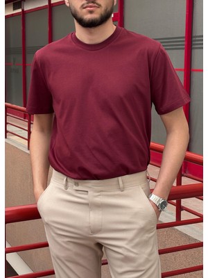 Regular-Fit, 100% Pamuklu, Basic, Bisiklet yaka, Kısa kol T-Shirt, Tişört T01