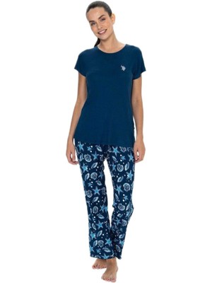 U.S. Polo Assn. Kadın Lacivert Pijama Takım 20105