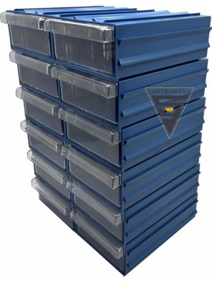 Sembol 101 Plastik Çekmeceli Kutu 122X85X41MM 60 Adet