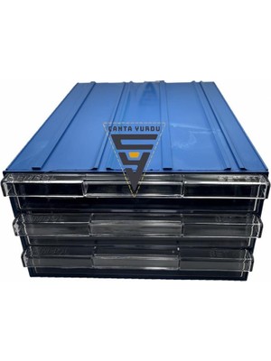 Sembol 515 Plastik Üç Çekmeceli Kutu 340X260X150MM 6 Adet