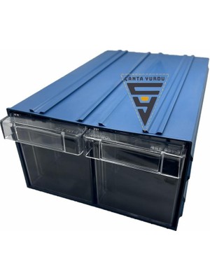 Sembol 501 Plastik Çift Çekmeceli Kutu 302X210X124MM 10 Adet