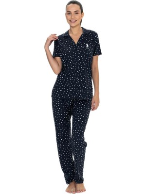 U.S. Polo Assn. Kadın Lacivert Pijama Takım