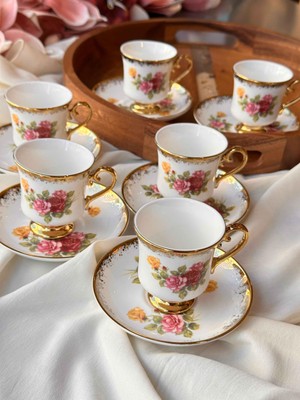 Rossev Owen 6'lı Türk Kahve Fincanı