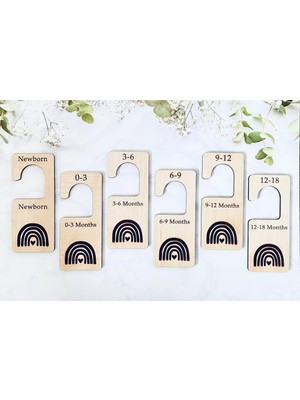 Marwin Craft Bebek Elbise Askısı | Yenidoğan Kıyafet Ayırıcı| Bebek Hediyelik  Dolap- Gardrop Düzenleyici