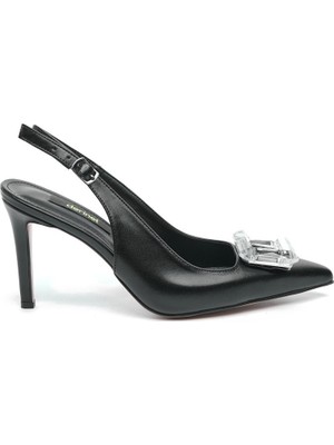 Taş Aksesuarlı Kadın Topuklu Ayakkabı