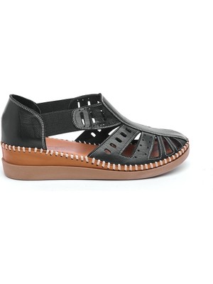 Günlük Hakiki Deri Kadın Sandalet