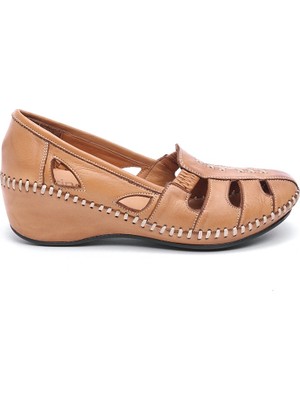 Günlük Hakiki Deri Kadın Sandalet