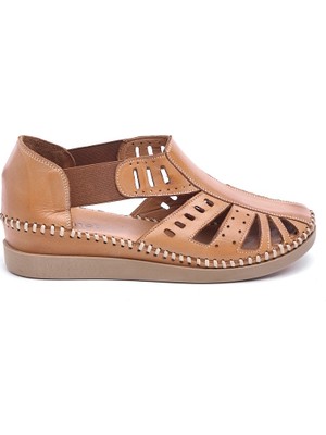 Günlük Hakiki Deri Kadın Sandalet