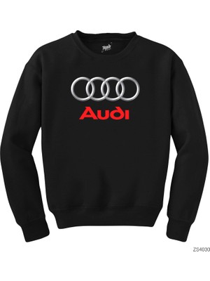 Audi Logo Siyah Sweatshirt
