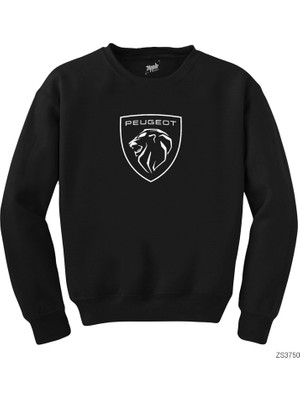 Peugeot Logo Siyah Sweatshirt