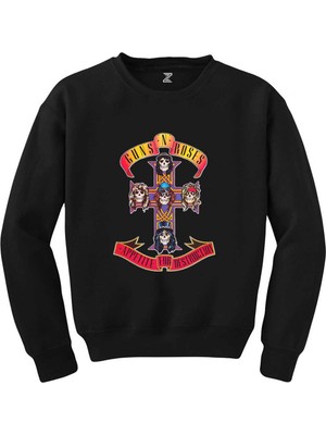 Guns N Roses Appetite For Destruction Siyah Sweatshirt
