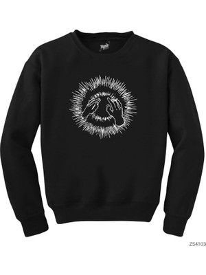 Sihirli Eller Siyah Sweatshirt