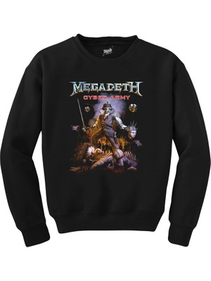 Megadeth Cyber Army Siyah Sweatshirt