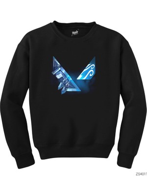 Val. Jett Logo Siyah Sweatshirt