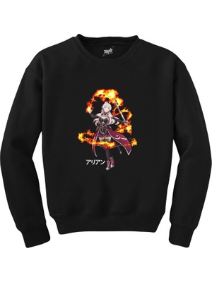 Gaikotsu Kishi Sama Ariane Glenys Maple Siyah Sweatshirt